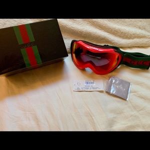 Authentic GUCCI goggles (Red) one size